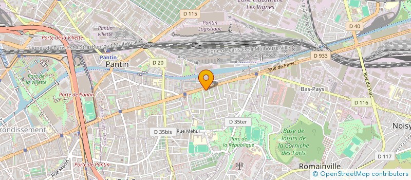 localisation de l'entreprise MONSIEUR EL HACHEMI ABDELLI à PANTIN