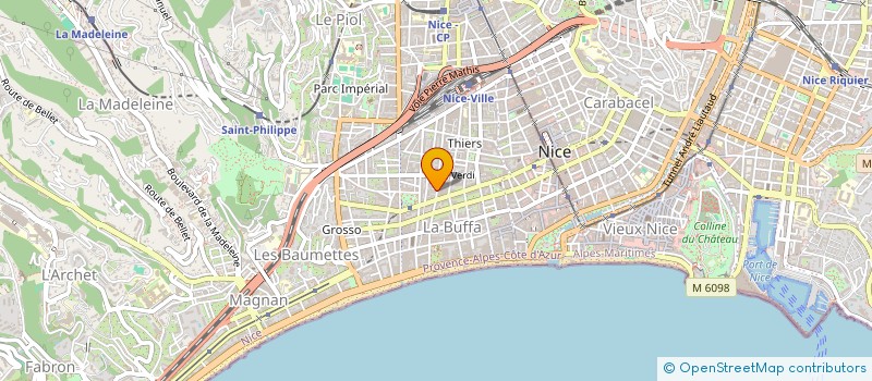 localisation de l'entreprise MONSIEUR EL HADEF  NICE