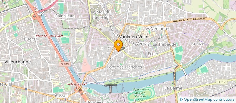 localisation de l'entreprise MONSIEUR EL HADI BOUNEFOUF  VAULX-EN-VELIN