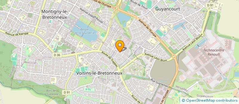 localisation de l'entreprise MONSIEUR EL-HADJ YAMISSA MEITE  VOISINS-LE-BRETONNEUX