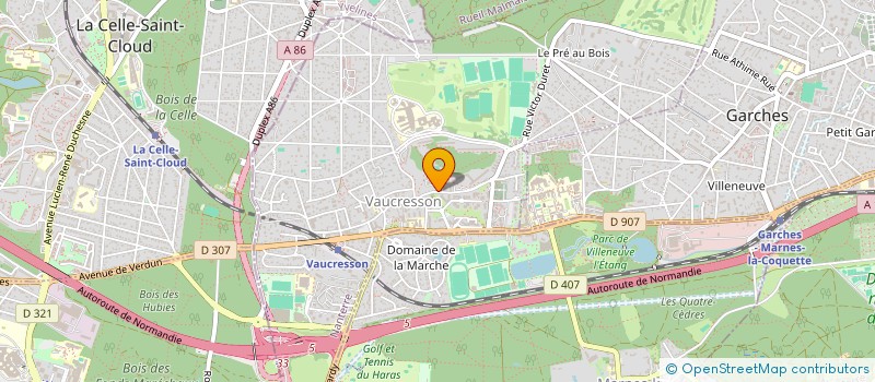 localisation de l'entreprise MONSIEUR EL HADJI D ASSANE FALL  VAUCRESSON