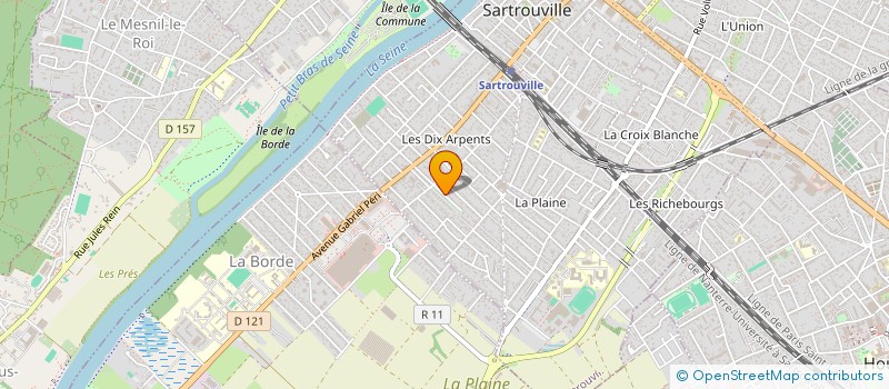 localisation de l'entreprise MONSIEUR EL HADJI SALIF KANOUTE  SARTROUVILLE