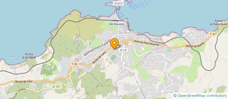 localisation de l'entreprise MONSIEUR EL HASSAN KADIZI à L'ILE ROUSSE