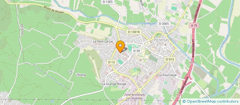 localisation de l'entreprise MONSIEUR EL-HASSANE EL AMRANI à PEZENAS