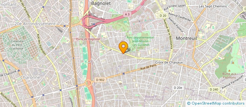 localisation de l'entreprise MONSIEUR EL HMIRICH  MONTREUIL