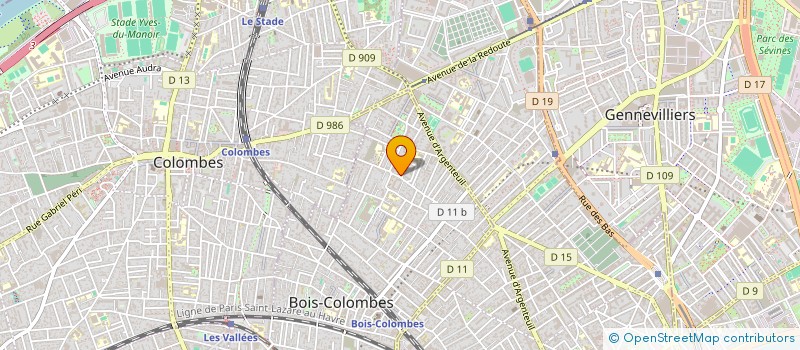 localisation de l'entreprise MONSIEUR EL HOUARI BELKHIR à BOIS-COLOMBES