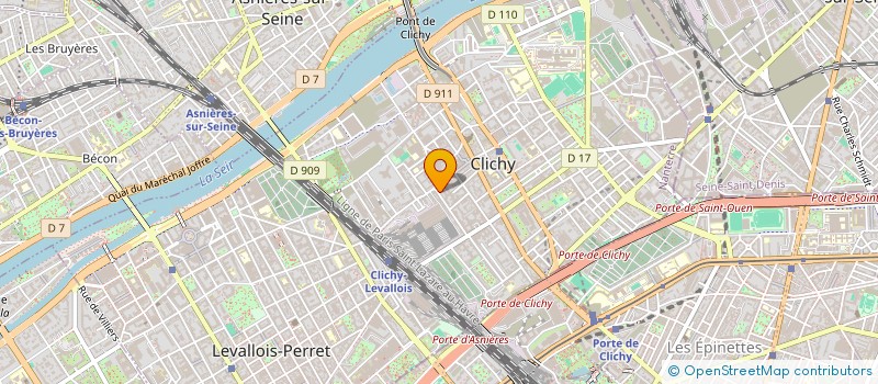 localisation de l'entreprise MONSIEUR EL HOUCINE ALILOU à CLICHY