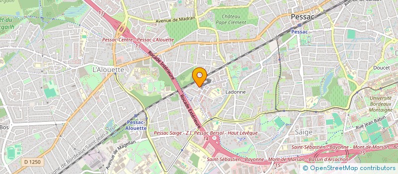 localisation de l'entreprise MONSIEUR EL HOUCINE BAKHOUYA  PESSAC