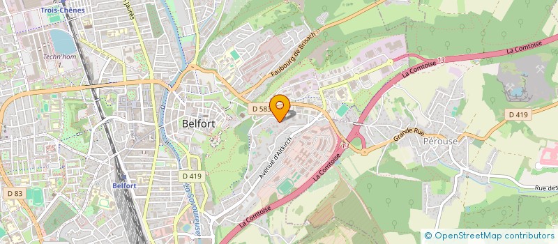 localisation de l'entreprise MONSIEUR EL HOUCINE JABOUR  BELFORT