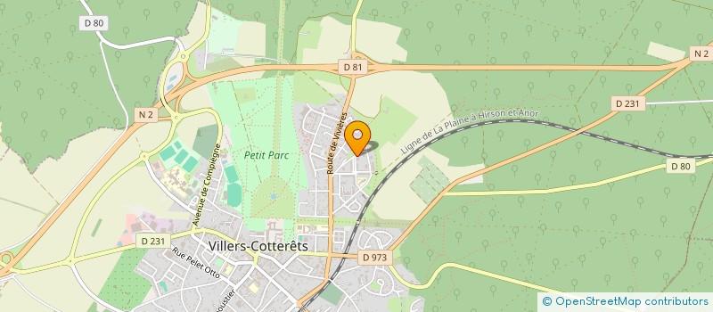 localisation de l'entreprise MONSIEUR EL HOUSSAINE BOUAZZAOUI à VILLERS-COTTERETS