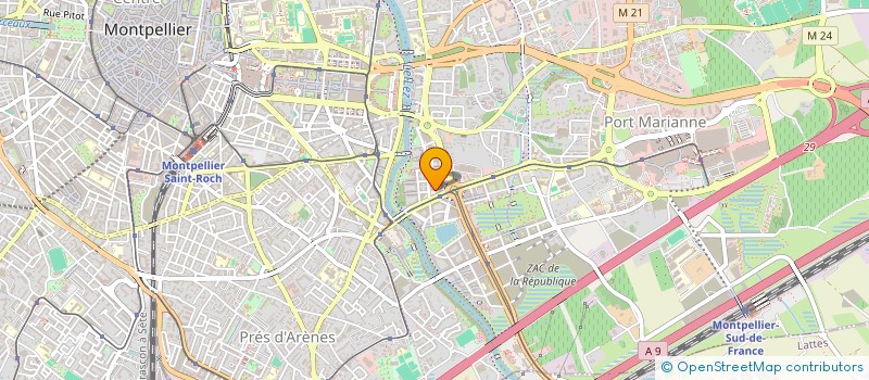 localisation de l'entreprise MONSIEUR EL HOUSSAINE KACHCHA à MONTPELLIER