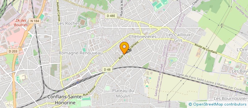 localisation de l'entreprise MONSIEUR EL HOUSSINE OUIOUGUINE  CONFLANS-SAINTE-HONORINE