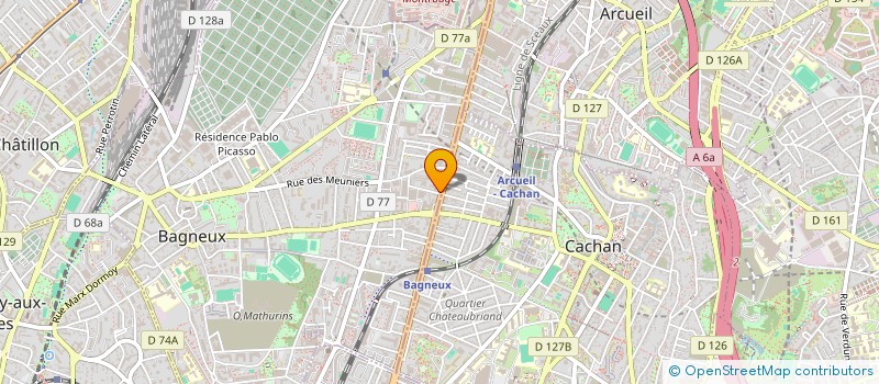 localisation de l'entreprise MONSIEUR EL IDAMMOU  BAGNEUX