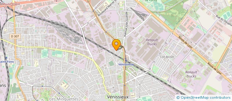 localisation de l'entreprise MONSIEUR EL KADDOUR  VENISSIEUX