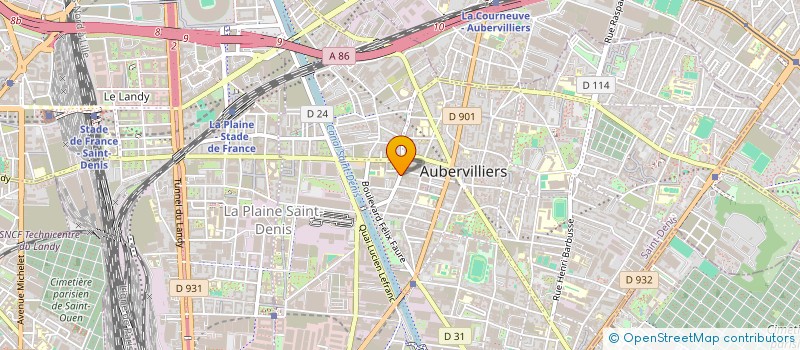 localisation de l'entreprise MONSIEUR EL KADY HOSSAM  AUBERVILLIERS