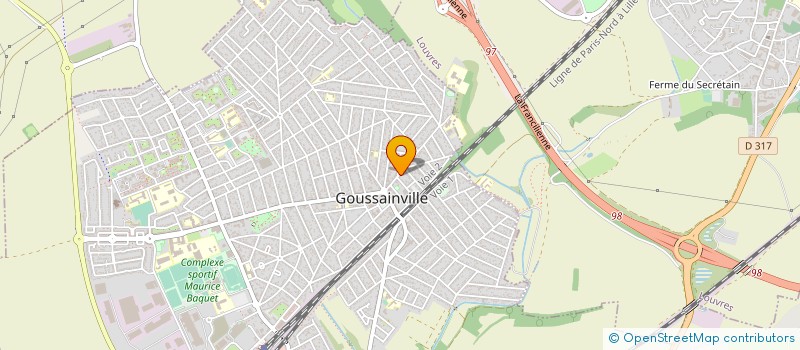 localisation de l'entreprise MONSIEUR EL MADANI LAAJOUNE  GOUSSAINVILLE