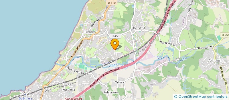 localisation de l'entreprise MONSIEUR EL MAHDI BAZIGH  BIDART