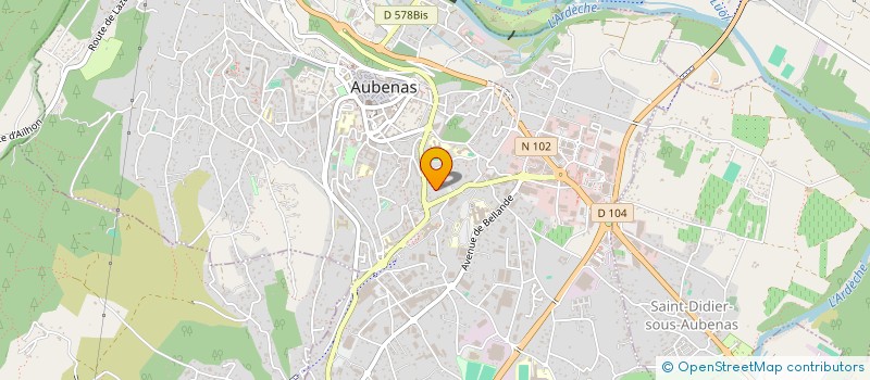 localisation de l'entreprise MONSIEUR EL MAHFOUD KOUTABI AOUNI  AUBENAS