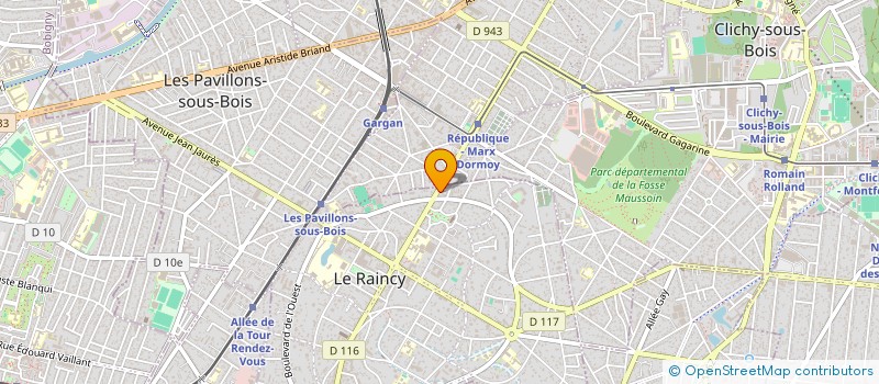localisation de l'entreprise MONSIEUR EL MANSOURI à LE RAINCY