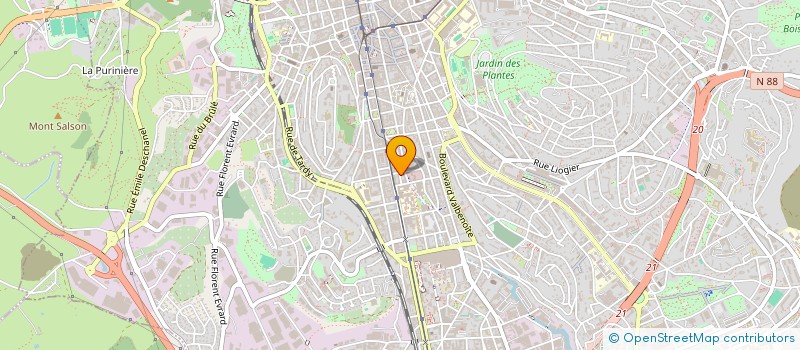 localisation de l'entreprise MONSIEUR EL MATI KENOUSSI  SAINT-ETIENNE