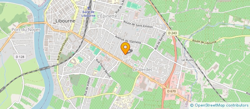 localisation de l'entreprise MONSIEUR EL MILOUDI EL KADOUMI ESSOBAI à LIBOURNE