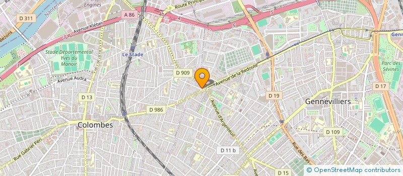 localisation de l'entreprise MONSIEUR EL RHOCHMI à COLOMBES