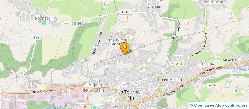 localisation de l'entreprise MONSIEUR EL SEDDIK TEBBANI  LA TOUR-DU-PIN