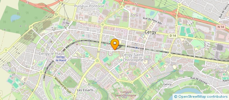 localisation de l'entreprise MONSIEUR EL TOURE  CERGY