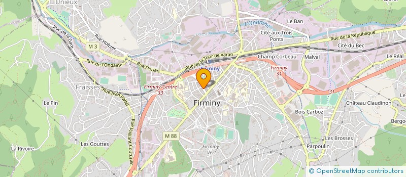 localisation de l'entreprise MONSIEUR ELAM CHAVANY  FIRMINY