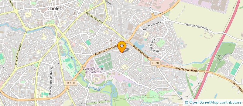 localisation de l'entreprise MONSIEUR ELBACHIR LAAROUSSI  CHOLET