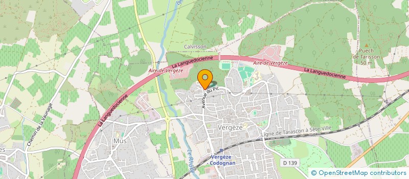 localisation de l'entreprise MONSIEUR ELCIO OLIVEIRA LOPES  VERGEZE