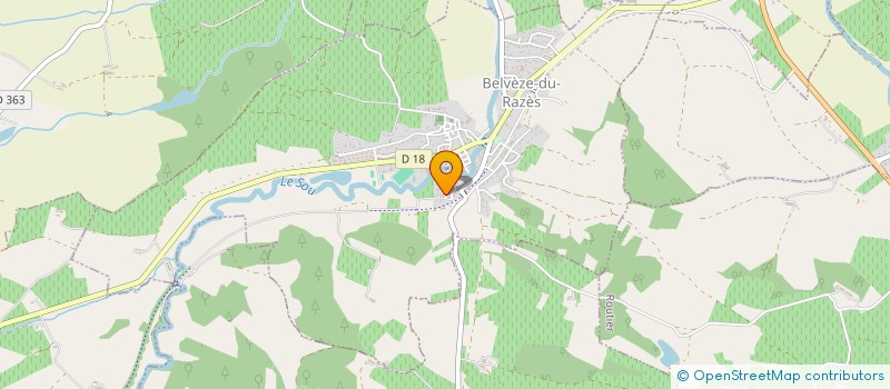 localisation de l'entreprise MONSIEUR ELDRIC SACREZ  BELVEZE-DU-RAZES