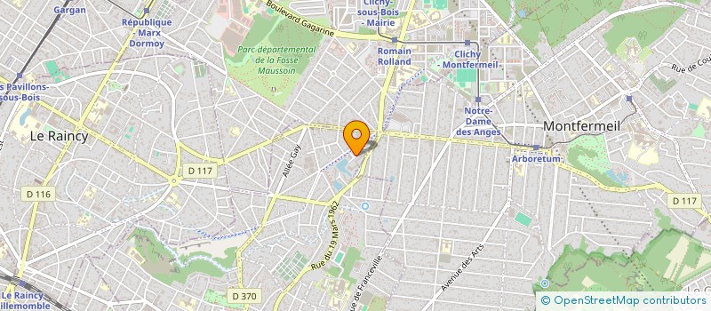 localisation de l'entreprise MONSIEUR ELFRIED GOGOA  GAGNY