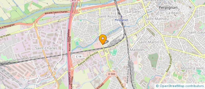 localisation de l'entreprise MONSIEUR ELHABIB SAGHI  PERPIGNAN