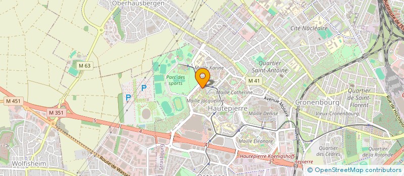 localisation de l'entreprise MONSIEUR ELHADI KERROUCHE à STRASBOURG