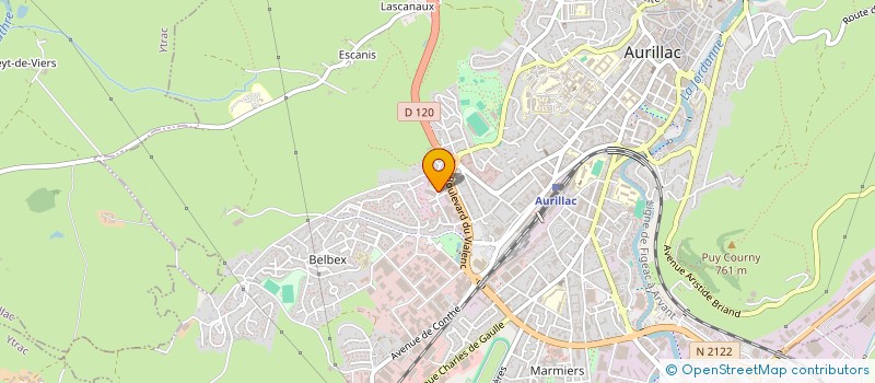 localisation de l'entreprise MONSIEUR ELHADJ BAH à AURILLAC