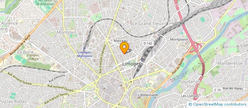 localisation de l'entreprise MONSIEUR ELHADJ BALDET à LIMOGES