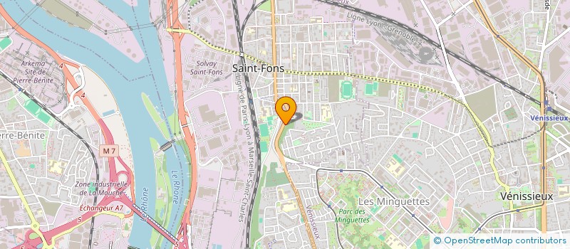 localisation de l'entreprise MONSIEUR ELHADJ BENOMEUR  SAINT-FONS