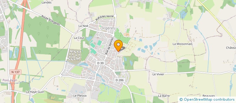 localisation de l'entreprise MONSIEUR ELHADJ DAHMANE  ORGERES