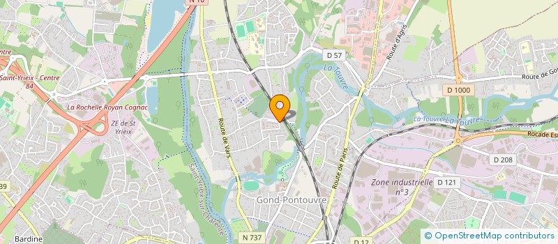 localisation de l'entreprise MONSIEUR ELHADJ MILOUD BAKIR  GOND-PONTOUVRE