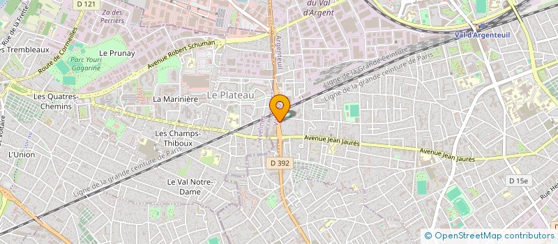 localisation de l'entreprise MONSIEUR ELHADJ NDONGO  ARGENTEUIL