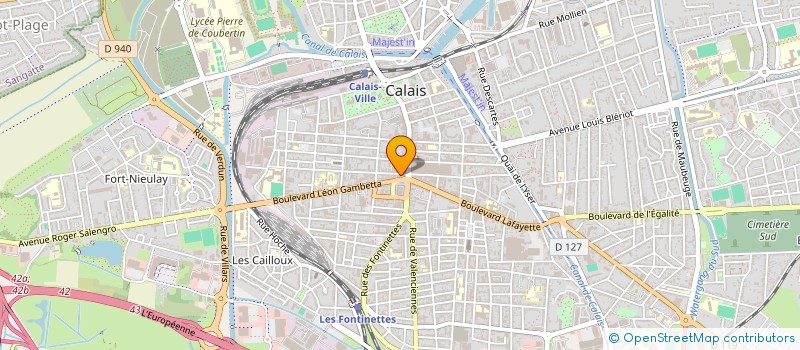 localisation de l'entreprise MONSIEUR ELHADJ SACKO  CALAIS