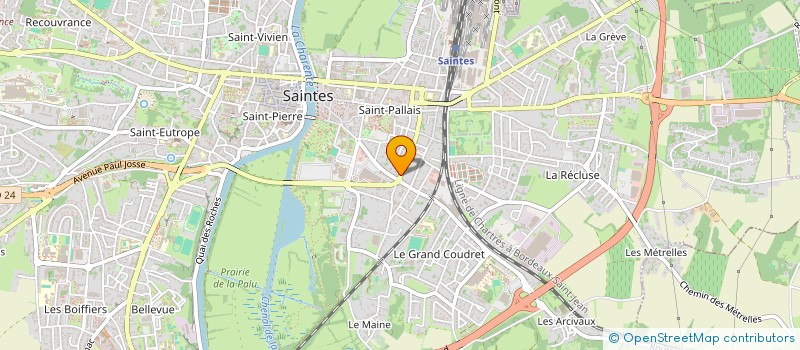 localisation de l'entreprise MONSIEUR ELHADJ TALL  SAINTES