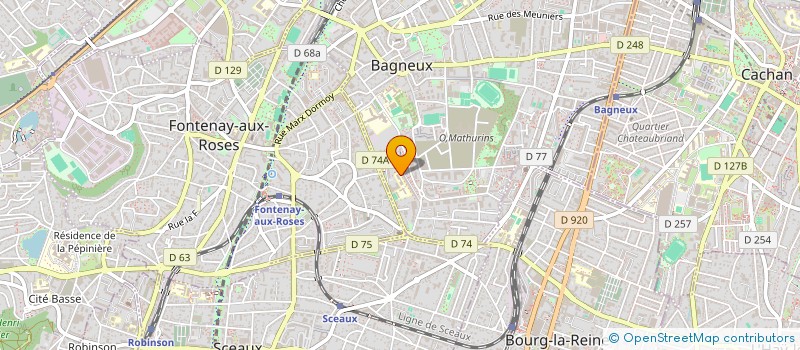 localisation de l'entreprise MONSIEUR ELHADJI BA à BAGNEUX