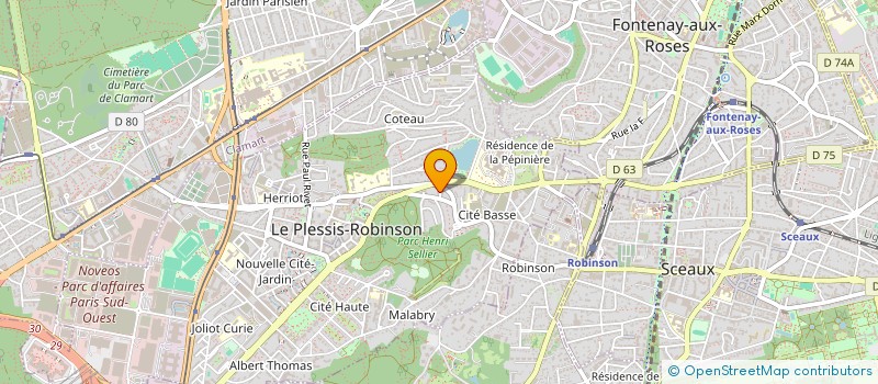 localisation de l'entreprise MONSIEUR ELHADJI BA  LE PLESSIS-ROBINSON