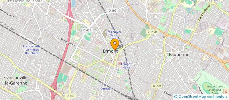 localisation de l'entreprise MONSIEUR ELHADJI DIENG  ERMONT