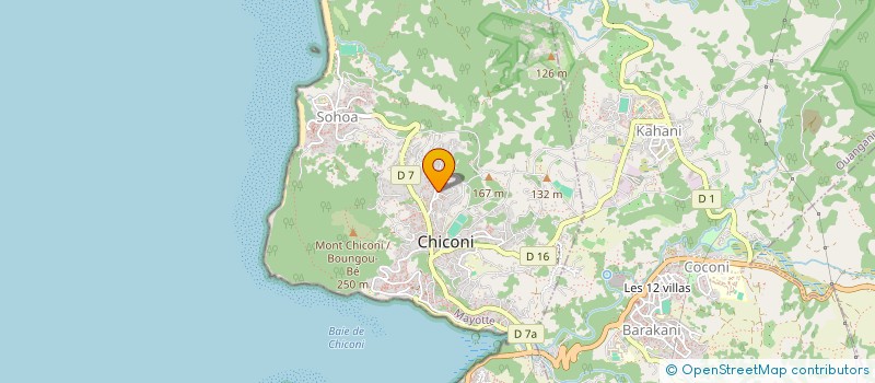 localisation de l'entreprise MONSIEUR ELHADJI HAZALI MADI à CHICONI