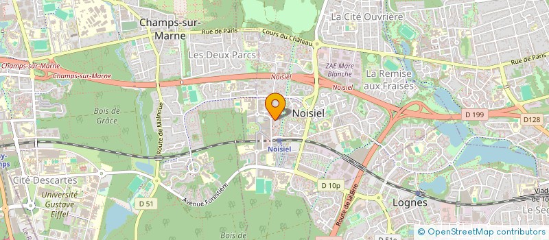 localisation de l'entreprise MONSIEUR ELHADJI ISSA KONE  NOISIEL