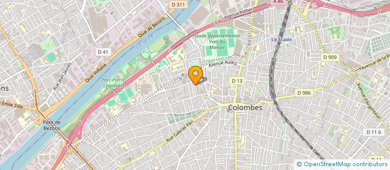 localisation de l'entreprise MONSIEUR ELHADJI KANTE à COLOMBES