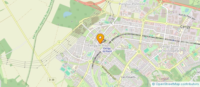 localisation de l'entreprise MONSIEUR ELHADJI MOUSSA WADE à CERGY